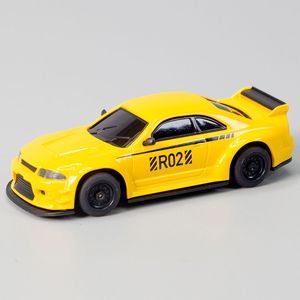 R02后驱遥控车mini仿真竞速跑车桌面迷你RC模型1/64