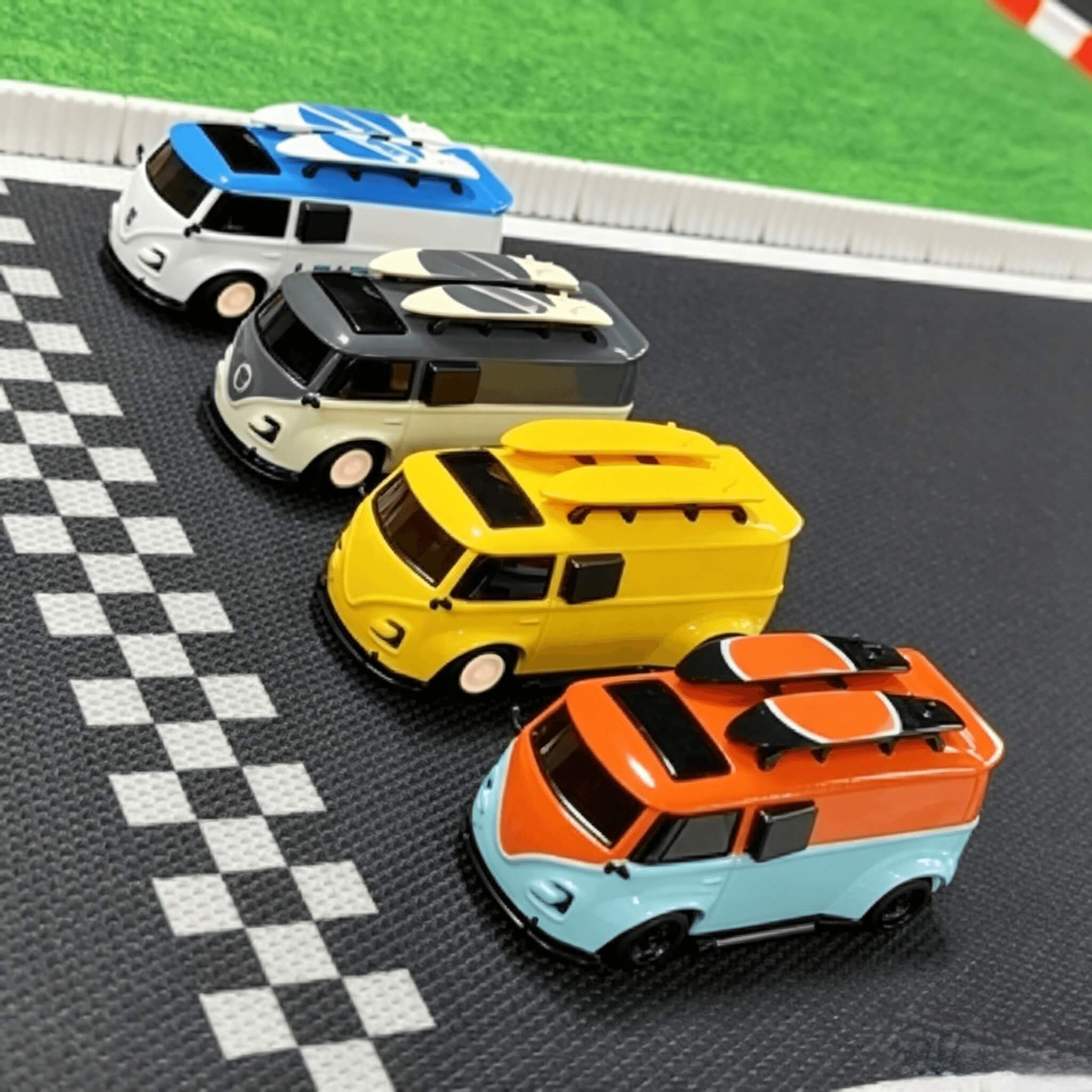 V64 面包车 巴士 1/64  迷你微型 等比例仿真 遥控车 模型 大人 小孩子适用
